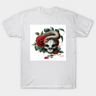 Gothic Alien Skull T-Shirt